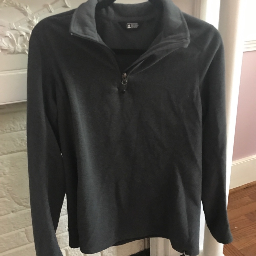 dark grey quarter zip